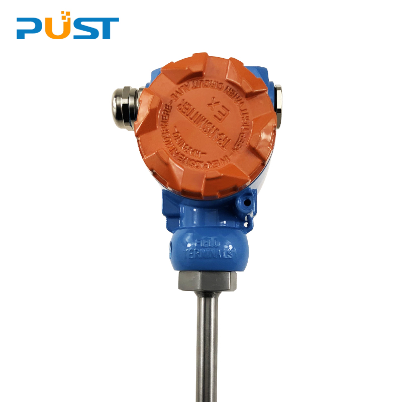 HART智能LCD一體化溫度變送器傳感器Pt100熱電阻K偶CT6防爆4-20MA